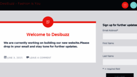 What Desibuzz.in website looked like in 2016 (8 years ago)
