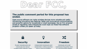 What Dearfcc.org website looked like in 2016 (8 years ago)