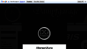 What Dampfgarage.de website looked like in 2016 (8 years ago)