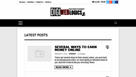 What Digiweblogics.com website looked like in 2016 (8 years ago)