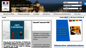 What Dordogne.gouv.fr website looked like in 2016 (8 years ago)