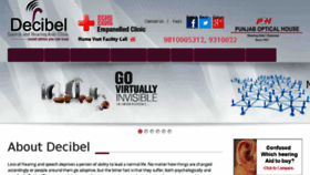 What Decibelclinic.com website looked like in 2016 (8 years ago)