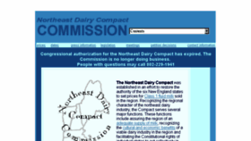 What Dairycompact.org website looked like in 2016 (8 years ago)