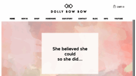 What Dollybowbow.co.uk website looked like in 2016 (8 years ago)