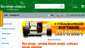 What Dealer.sicistroje-shop.cz website looked like in 2016 (8 years ago)