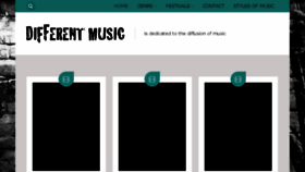 What Differentmusic.net website looked like in 2016 (8 years ago)