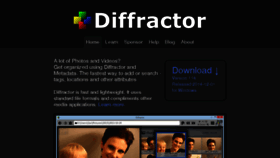 What Diffractor.com website looked like in 2016 (8 years ago)