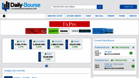 What Daily-bourse.fr website looked like in 2016 (8 years ago)