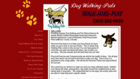 What Dogwalkingpals.com website looked like in 2016 (8 years ago)