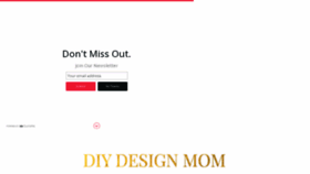 What Diydesignmom.com website looked like in 2016 (8 years ago)