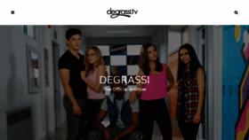 What Degrassi.tv website looked like in 2016 (8 years ago)