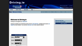 What Driving.ie website looked like in 2016 (8 years ago)
