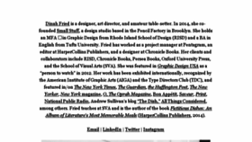 What Dinahfried.com website looked like in 2016 (9 years ago)