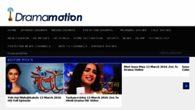 What Dramamotion.com website looked like in 2016 (8 years ago)