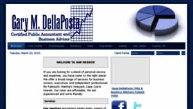 What Dellapostacpa.com website looked like in 2016 (9 years ago)