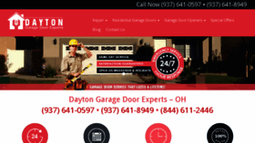 What Daytongaragedoorexperts.com website looked like in 2016 (8 years ago)