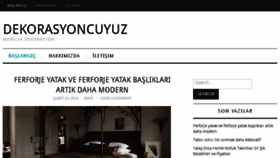 What Dekorasyoncuyuz.biz website looked like in 2016 (8 years ago)
