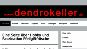 What Dendrokeller.de website looked like in 2016 (8 years ago)