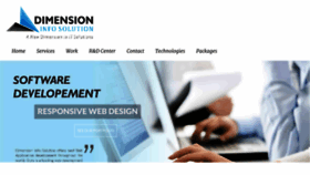 What Dimensioninfosolution.com website looked like in 2016 (8 years ago)