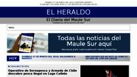 What Diarioelheraldo.cl website looked like in 2016 (8 years ago)