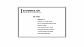 What Dixonarchive.com website looked like in 2016 (8 years ago)