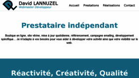 What David-lannuzel.fr website looked like in 2016 (8 years ago)