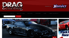 What Dragcoverage.com website looked like in 2016 (8 years ago)