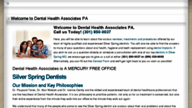 What Dentalhealthinfo.com website looked like in 2016 (8 years ago)