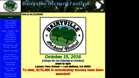 What Dairyvillefestival.org website looked like in 2016 (8 years ago)