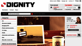 What Dignity.pl website looked like in 2016 (8 years ago)