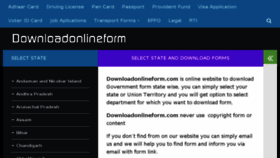 What Downloadonlineform.com website looked like in 2016 (8 years ago)