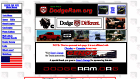 What Dodgeram.org website looked like in 2016 (8 years ago)