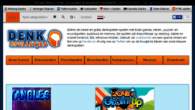 What Denkspelletjes.nl website looked like in 2016 (8 years ago)