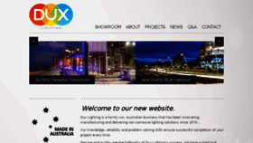 What Duxlighting.com.au website looked like in 2016 (9 years ago)
