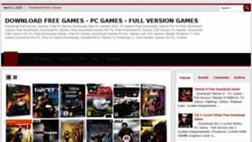 What Downloadgame24.blogspot.com website looked like in 2016 (8 years ago)