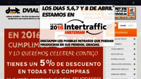 What Dvial.es website looked like in 2016 (9 years ago)