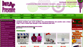 What Docepresente.com.br website looked like in 2016 (9 years ago)
