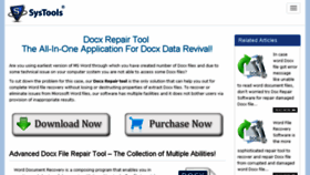 What Docxrepair.com website looked like in 2016 (8 years ago)