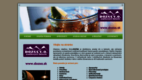 What Dozsa.sk website looked like in 2016 (8 years ago)