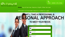What Dhpayroll.co.uk website looked like in 2016 (8 years ago)