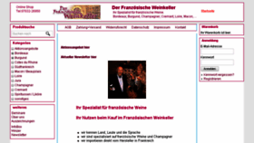 What Der-franzoesische-weinkeller.eu website looked like in 2016 (8 years ago)