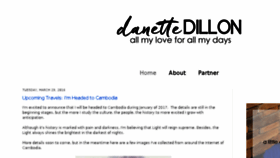 What Danettedillon.com website looked like in 2016 (8 years ago)