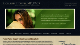 What Davisrhinoplasty.com website looked like in 2016 (8 years ago)