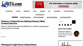 What Ditii.com website looked like in 2016 (8 years ago)