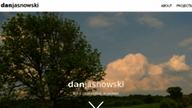 What Danjasnowski.com website looked like in 2016 (8 years ago)