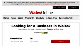 What Directory.walesonline.co.uk website looked like in 2016 (8 years ago)