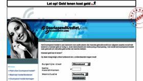What Doorlopendkrediet.com website looked like in 2016 (8 years ago)