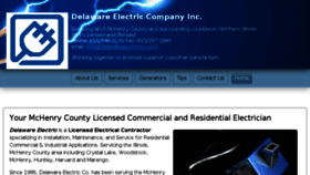 What Delawareelectricinc.com website looked like in 2016 (8 years ago)