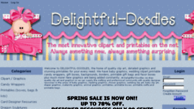 What Delightful-doodles.com website looked like in 2016 (8 years ago)
