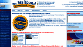What Dasmassband.de website looked like in 2016 (8 years ago)
